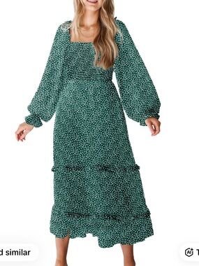 Dokotoo Sweet Excellence Smocked Floral Maxi Dress